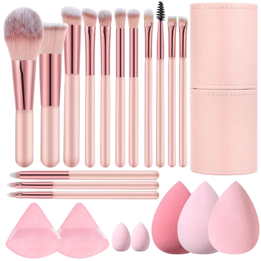 14 piece travel makeup brush set