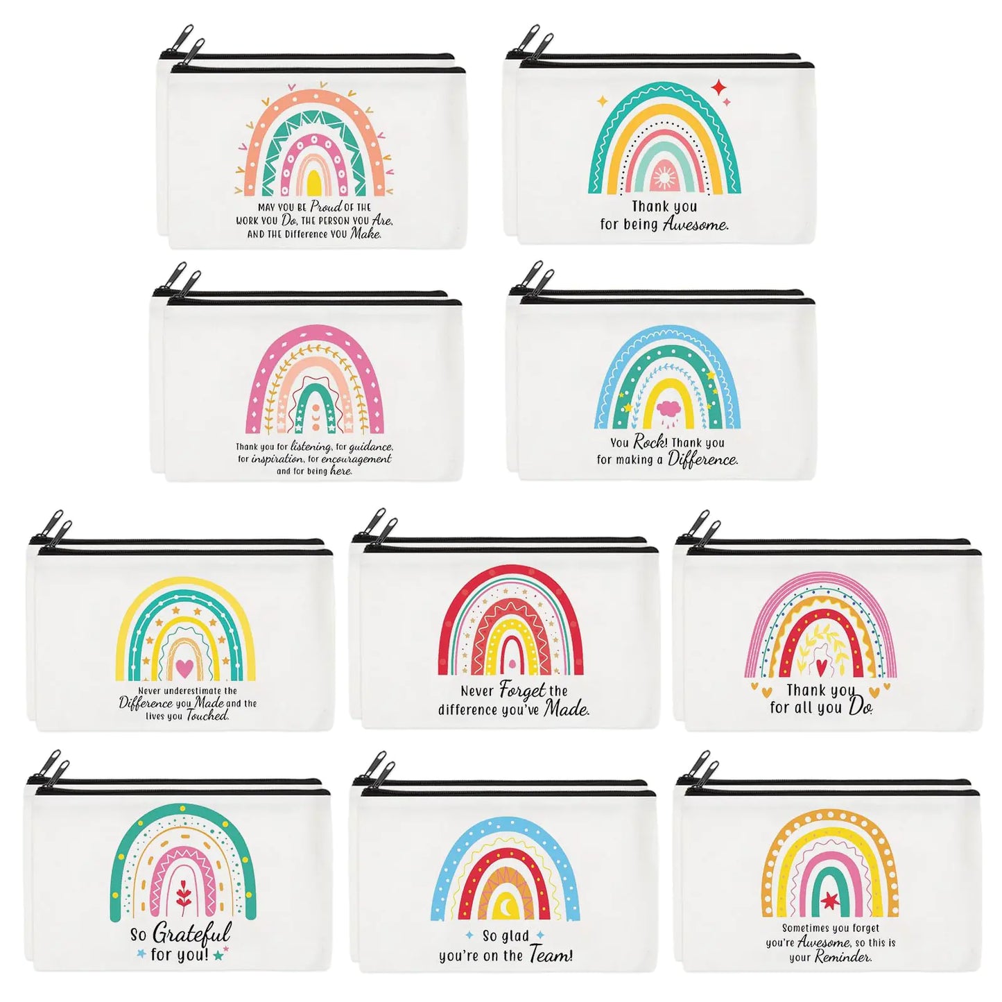 20 Pieces Cosmetic Bag for Women