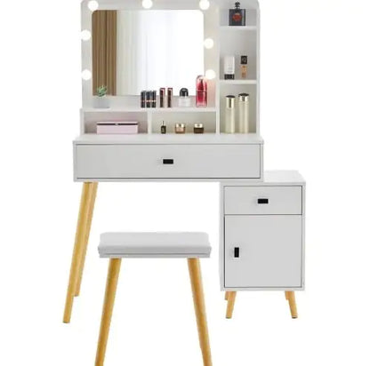 Dressing Table With Hollywood LED Mirror